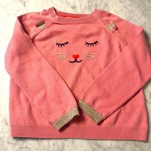 Mini Boden kitty cat sweater